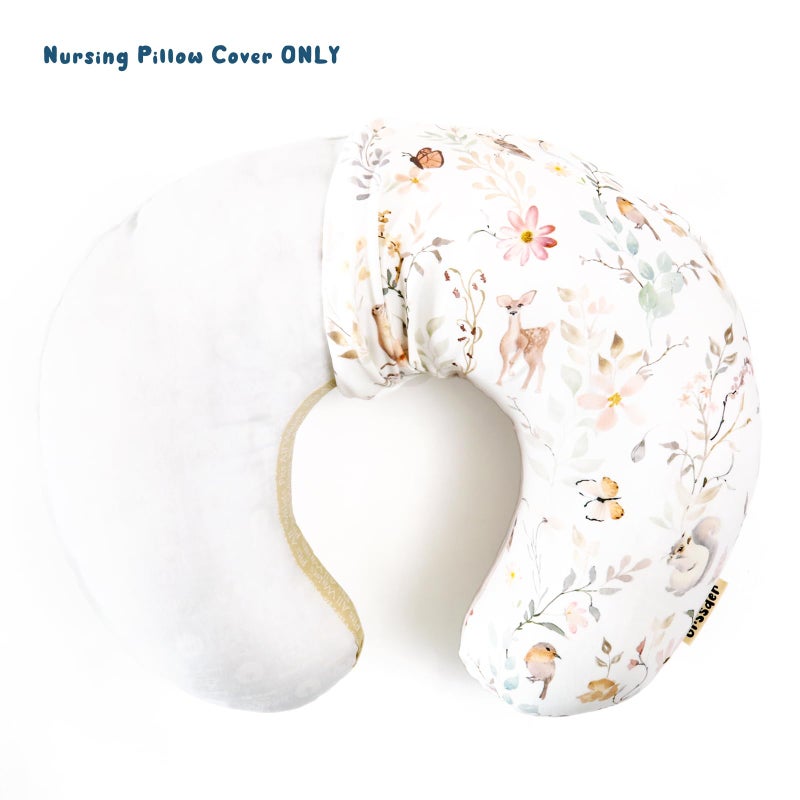 GRSSDER Nursing Pillow Cover, Stretchy Soft Minky Fabric Covers, Fit Most Nursing Support Pillows for Breastfeeding, Comfortable Safe Pillow Cover, Beautiful Stylish Pattern - Image 3